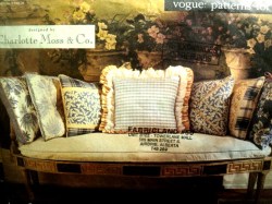 1777 1996 VOGUE PILLOW COVERS,PILLOWS CONTRAST/OVERLAY PATTERN